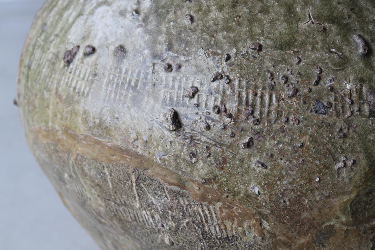 Tokoname Sutra Jar, Heian-Kamakura/Japanese Antique/8th-14th Century For Sale 13