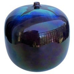 Tokuda Yasokichi III spherical almost shape large vase , signed , No Box