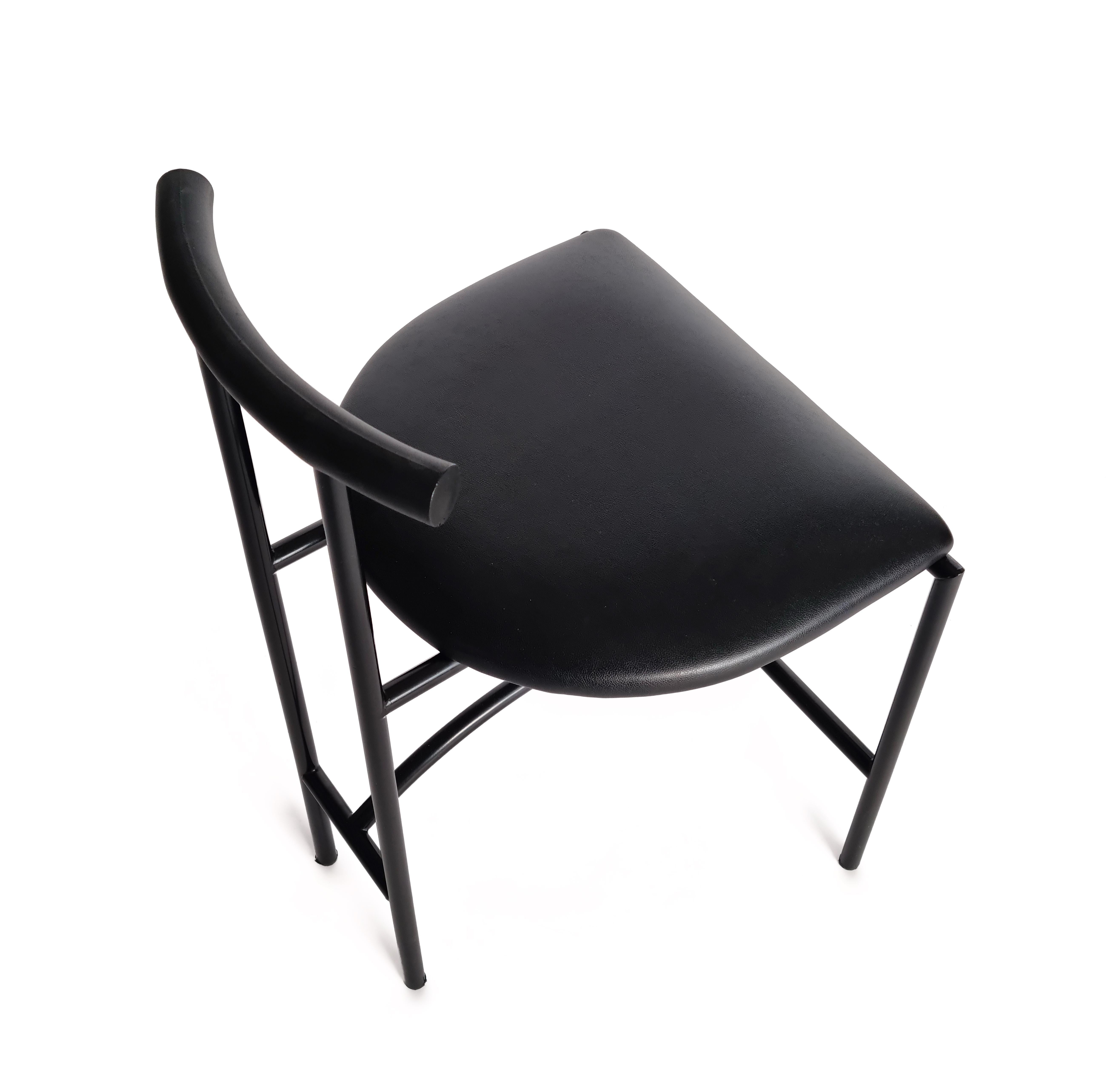 Metal Tokyo Dining Chairs by Rodney Kinsman for Bieffeplast (set of 4), 1980s For Sale