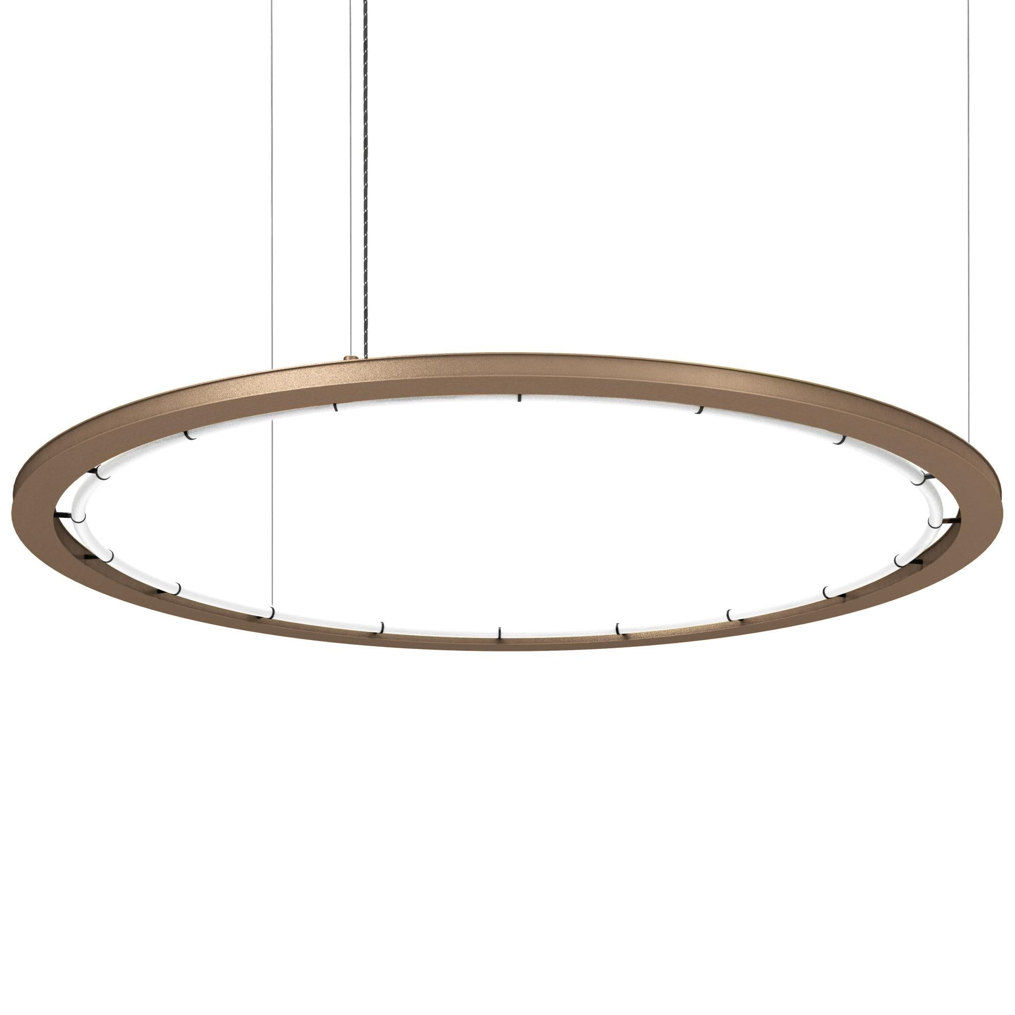 XXI secolo e contemporaneo Lampada a sospensione contemporanea Tokyo Medium Champagne Aluminum di JSPR in vendita