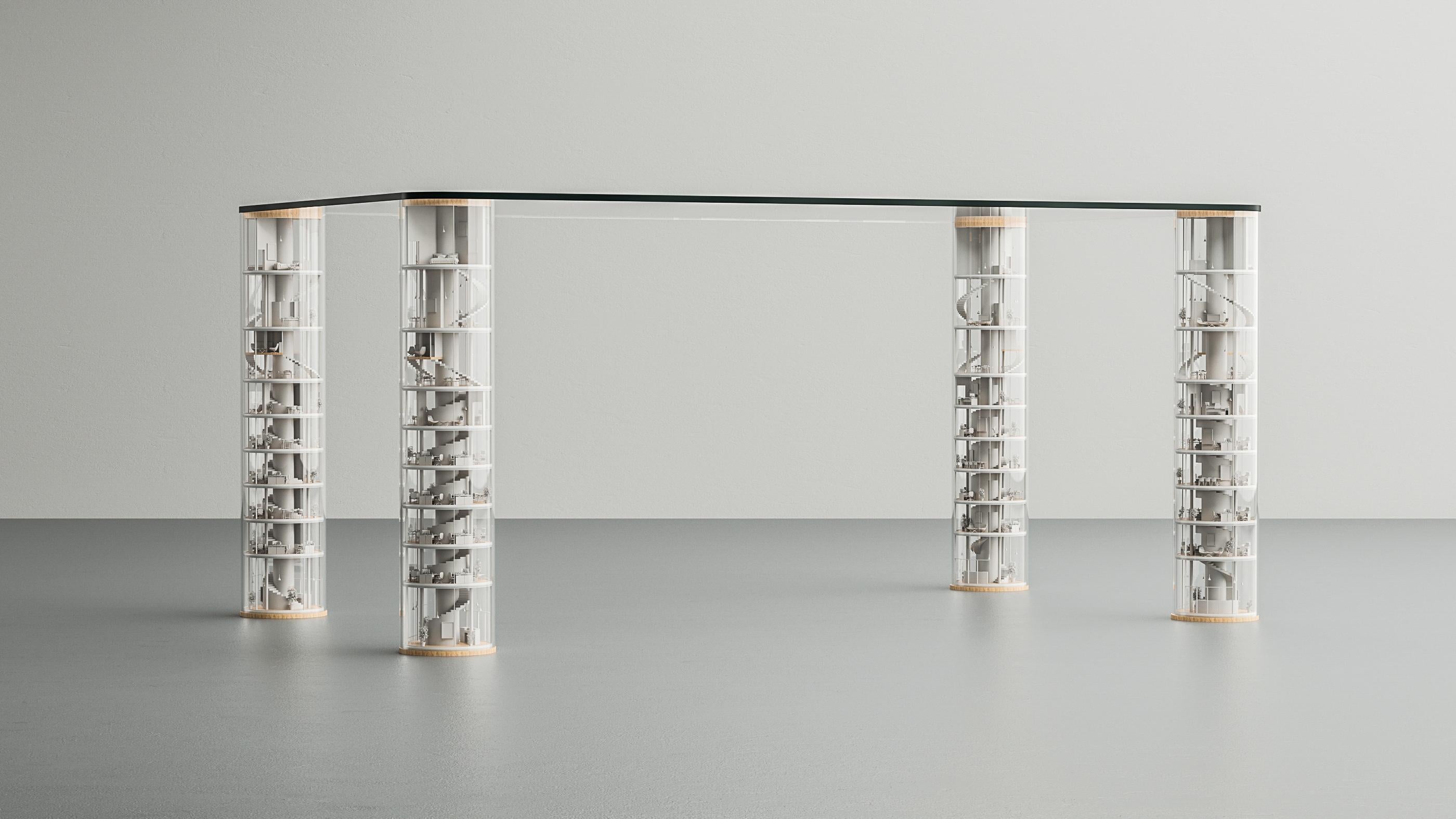Table Tokyo Sky

Fabriqué à l'aide d'un mélange de techniques artisanales, notamment le travail au tour, l'impression 3D, le moulage en résine et la sculpture traditionnelle à la main, chaque élément de la table est méticuleusement conçu pour