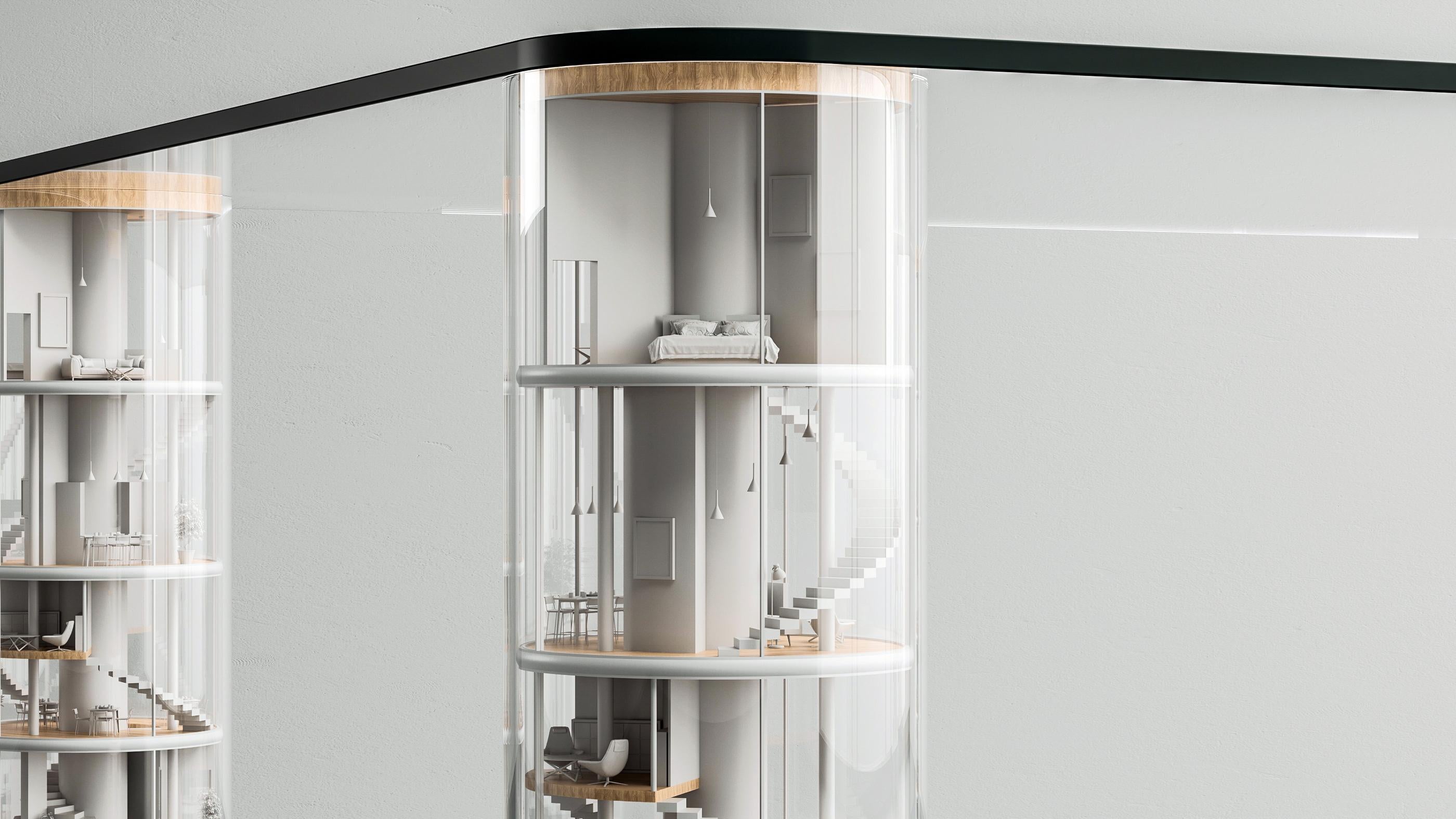 Moderne Table Tokyo Sky en vente