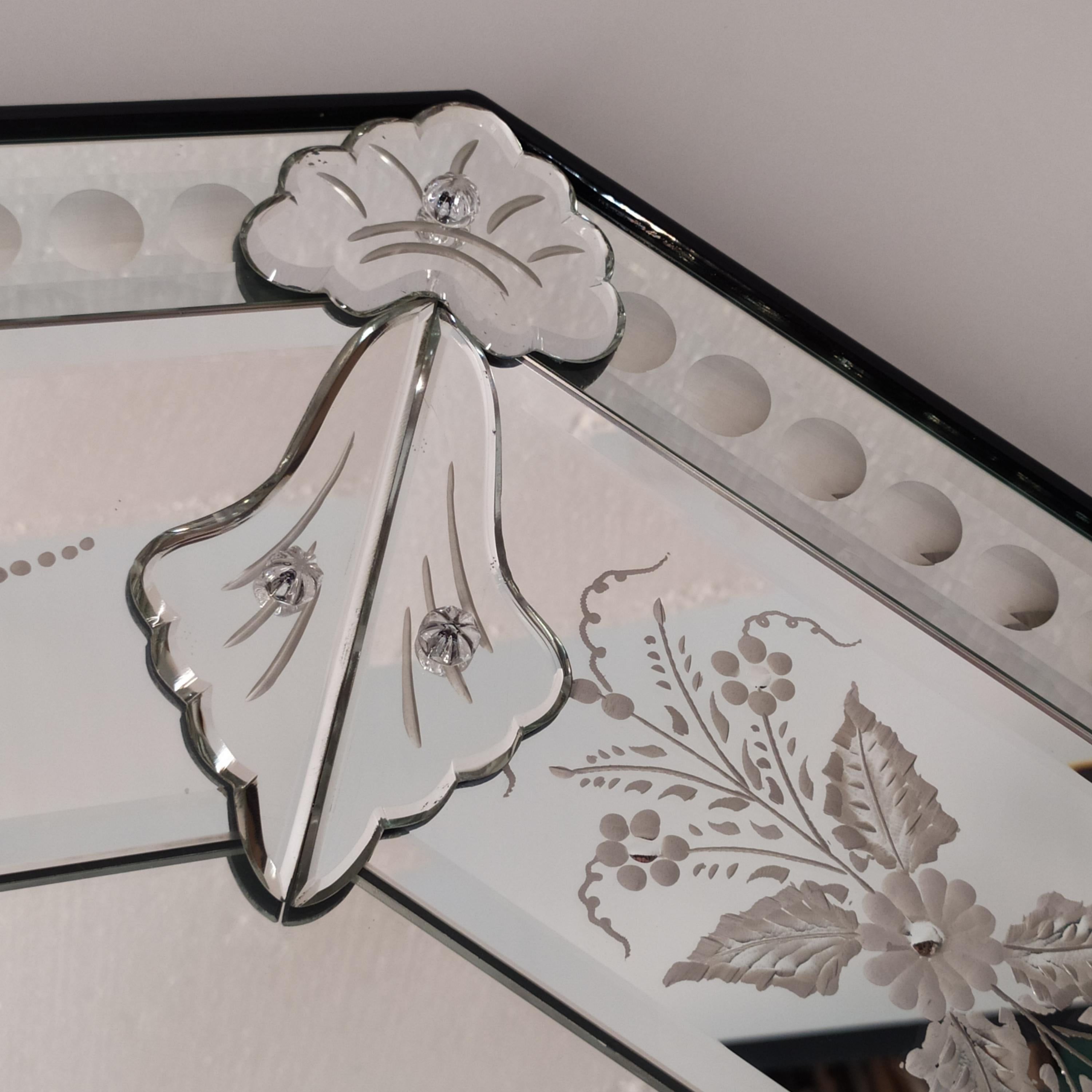XXIe siècle et contemporain Miroir vénitien Tokyo, style français 800 par Fratelli Tosi en vente