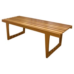 Tokyo vintage bench by Yngvar Sandstrom, design 1960's