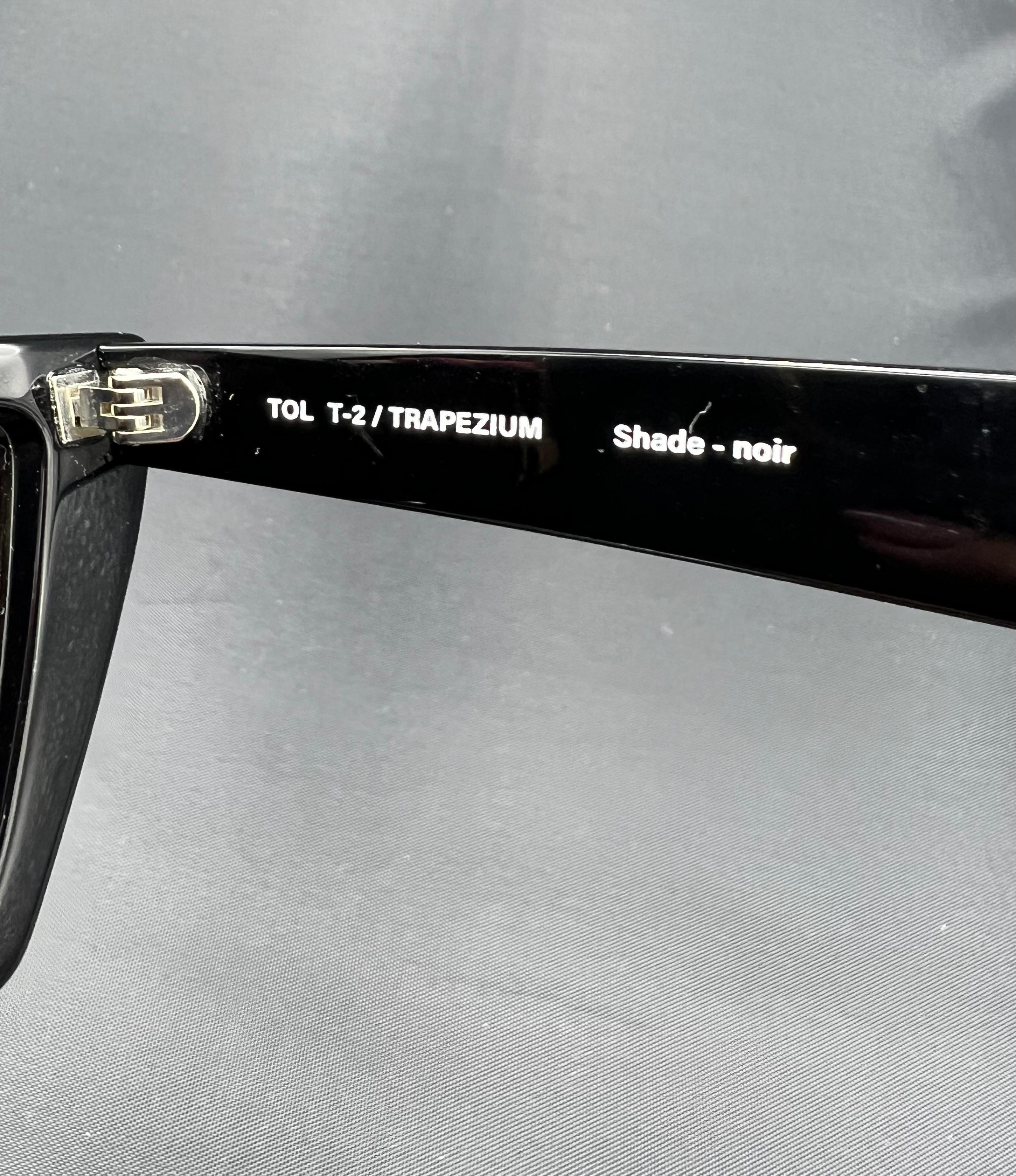 TOL Noir Trapezium Sunglasses For Sale 2