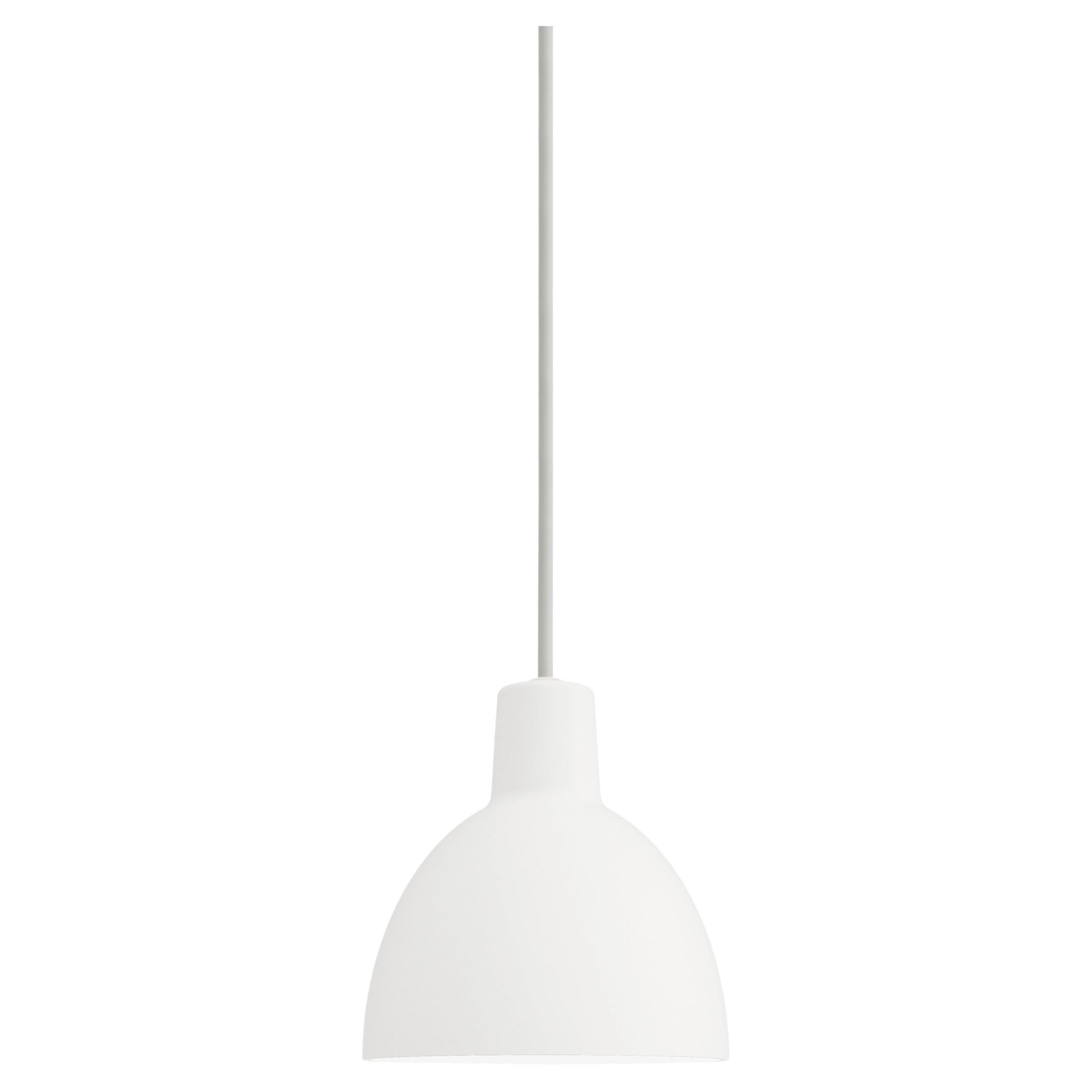 Lampe à suspension Toldbod 120 blanche en blanc de Louis Poulsen