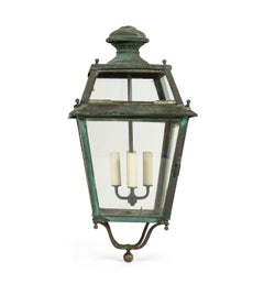 Tole and Glass French Lantern