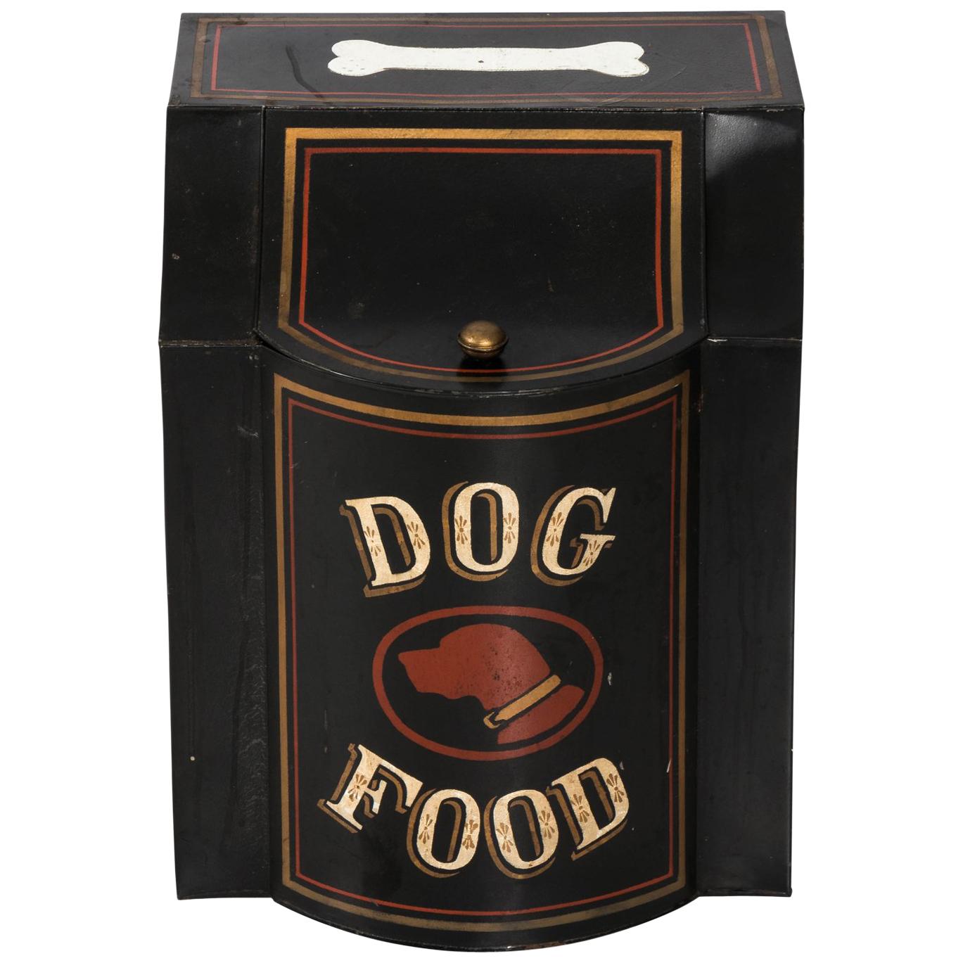 Tole 'Dog Food' Canister