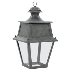 Tole, Glass and Iron Lantern