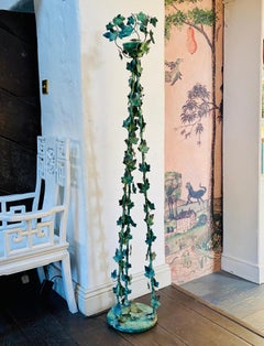 Tole Ivy Leaf Standard Lamp