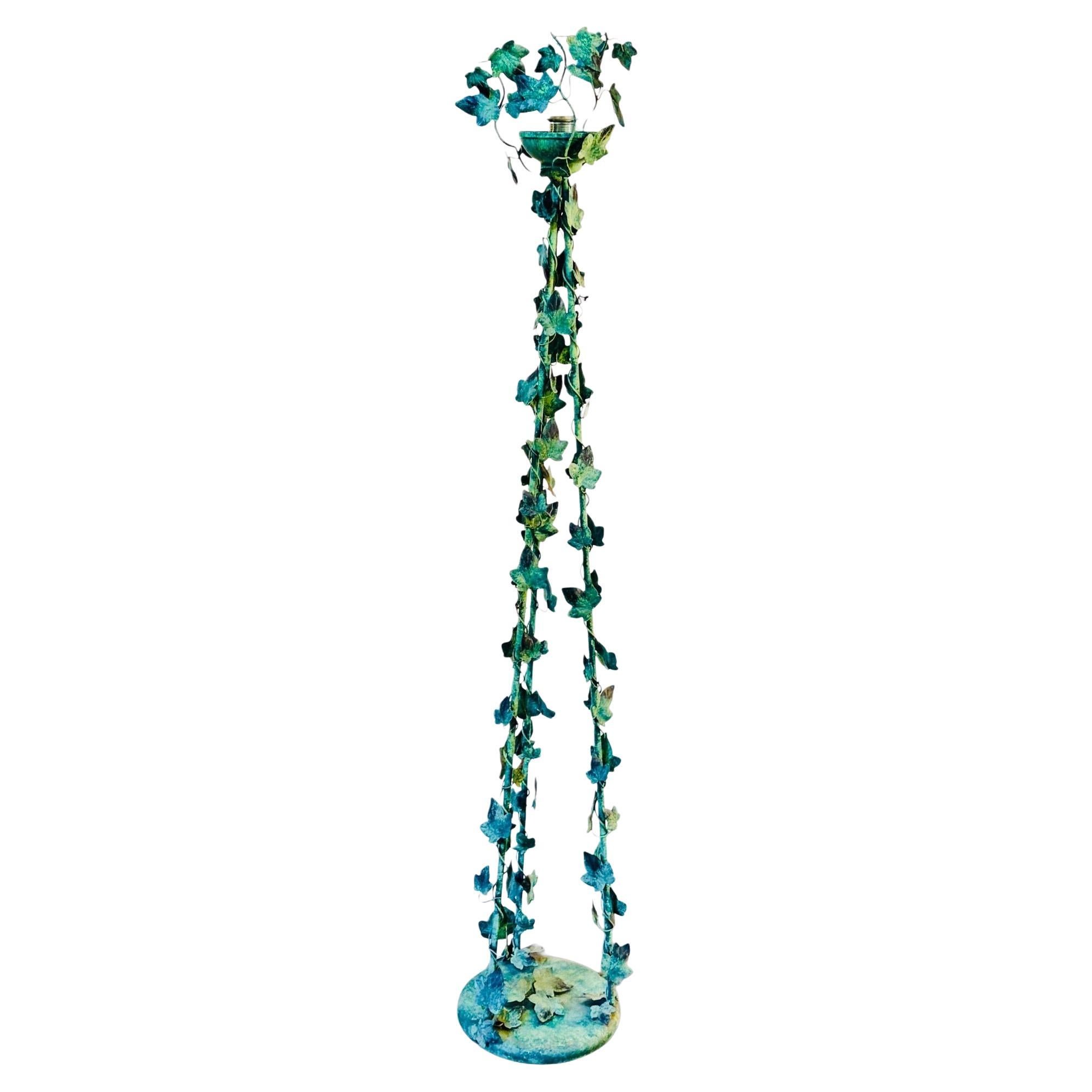 Tole Ivy Leaf Standard Lamp