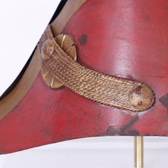 Tole Military Hat Trade Sign on Lucite