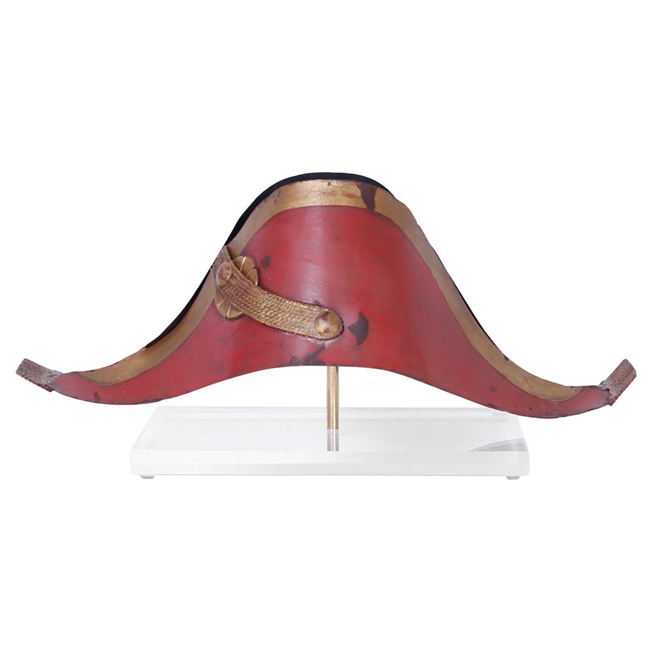 Panneau à chapeau militaire Tole sur lucite pour professionnels en vente