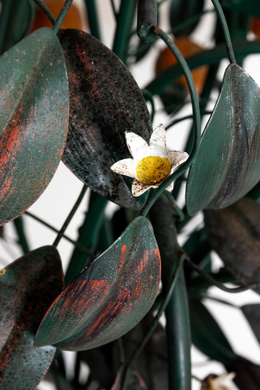 Tole Orange Tree with Blossoms 3