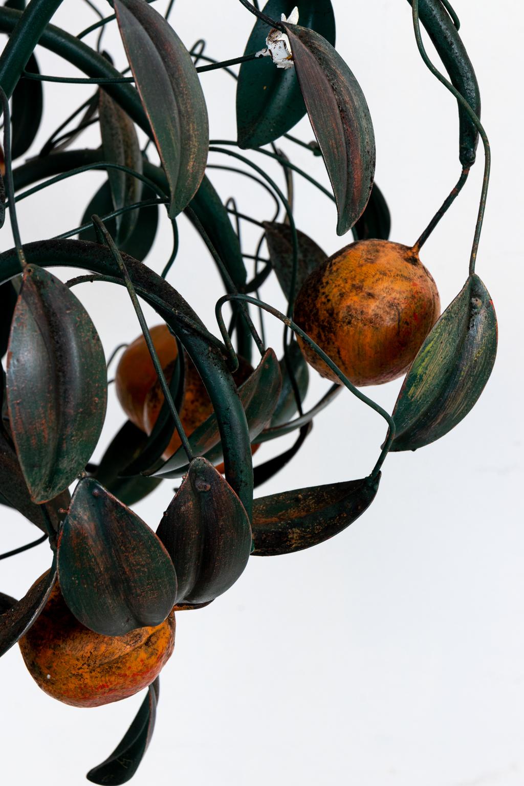 Tole Orange Tree with Blossoms 2