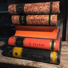 Tole Painted Italienisch Lidded End Tabelle marmoriert Ende Papiere