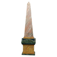 Vintage TOLE PAINTED OBELISK