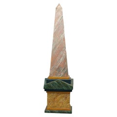 TOLE PAINTED OBELISK