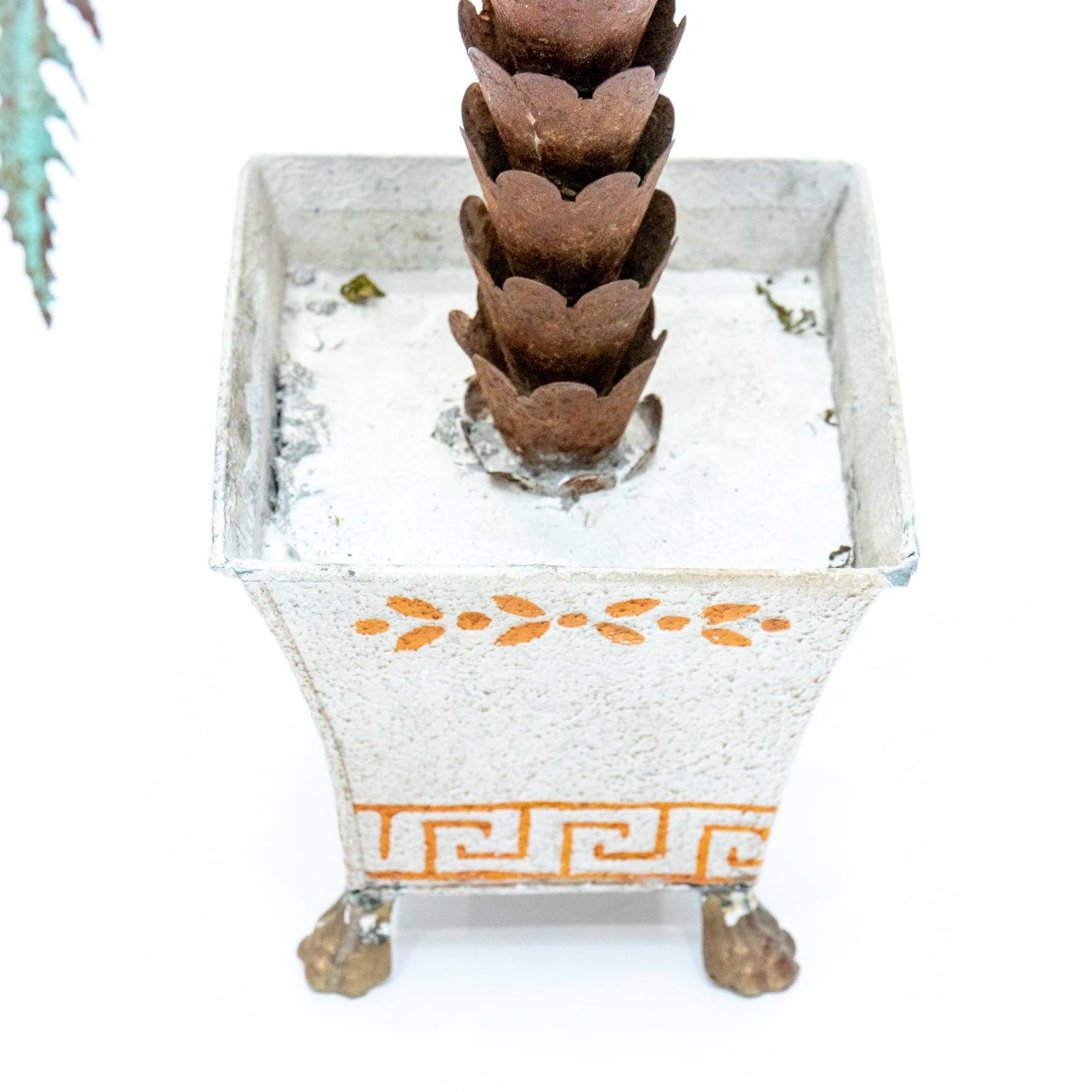 Tole Palm Tree In Good Condition For Sale In Stamford, CT