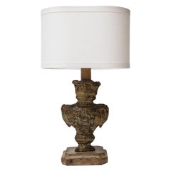 Tole Repousse Table Lamp