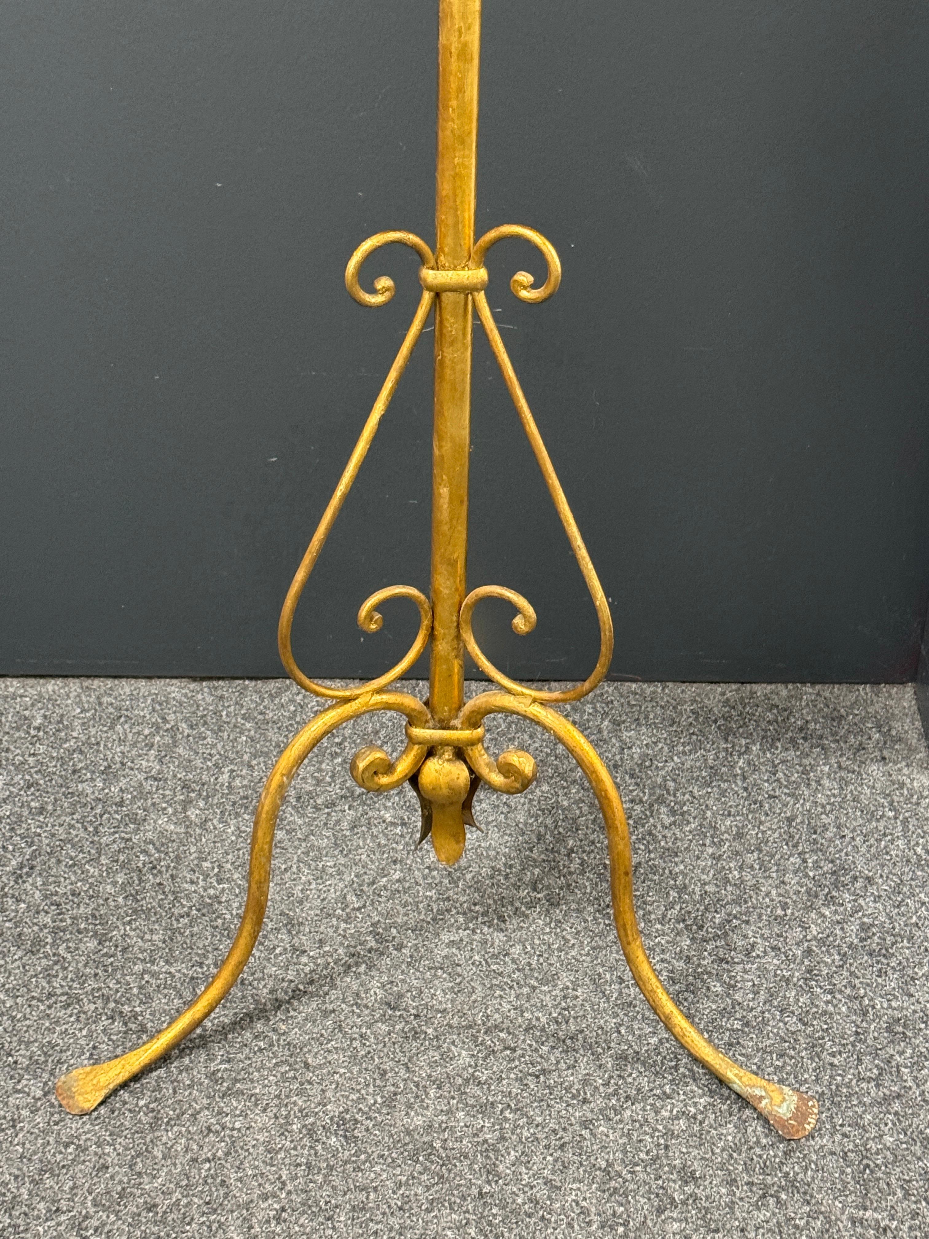 Porte-manteau en fer forgé doré, Koegl Allemagne années 1960 en vente 3