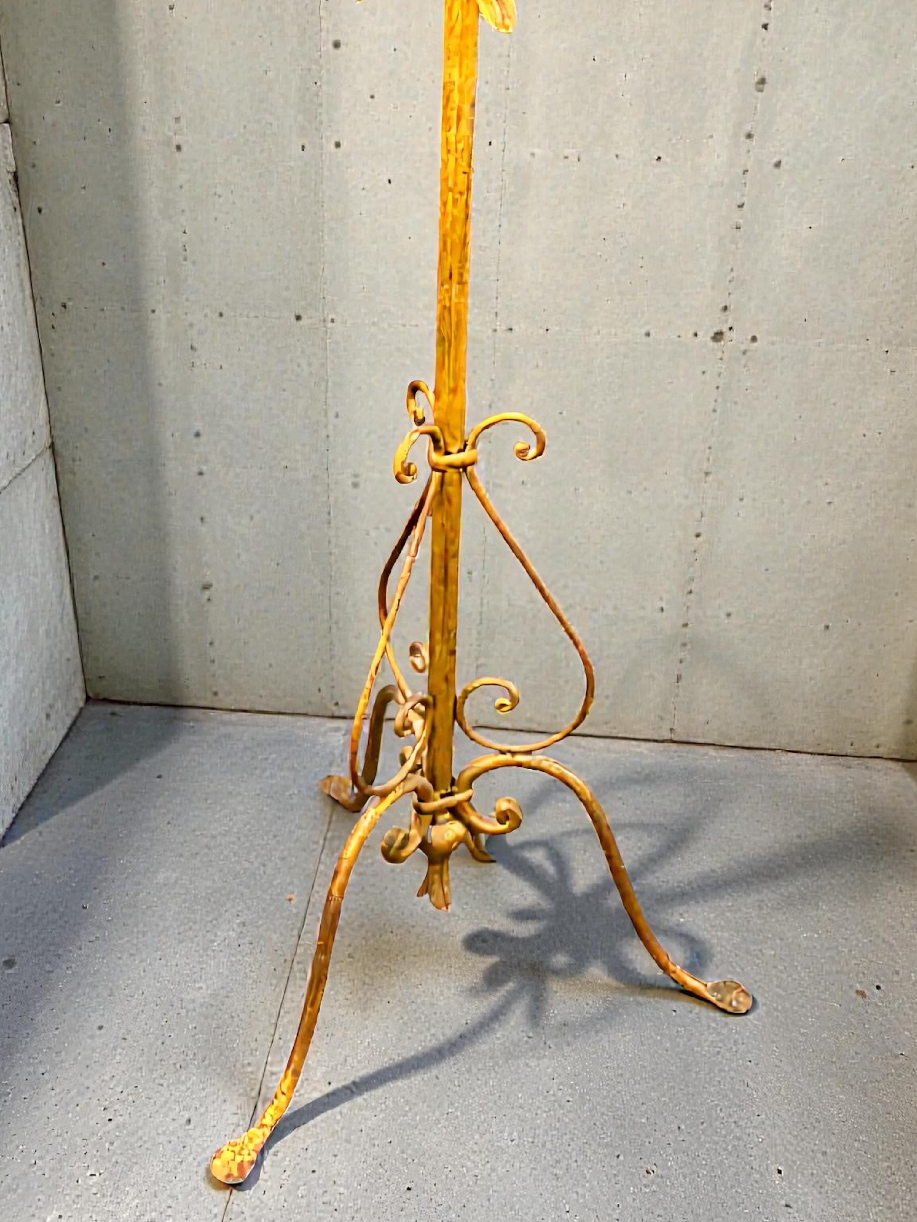 Appendiabiti in ferro battuto dorato, Koegl, Germania 1960 in vendita 7