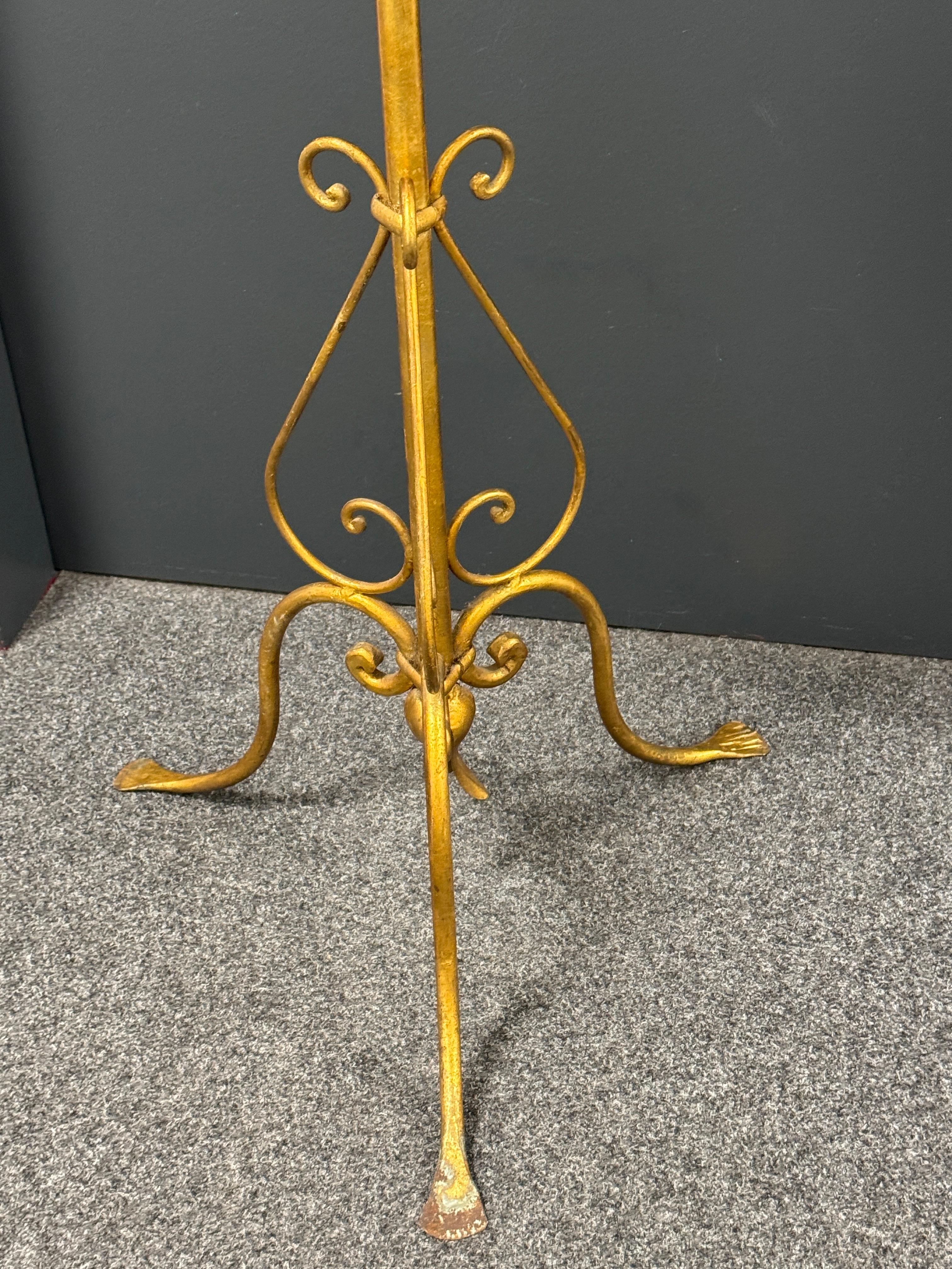 Porte-manteau en fer forgé doré, Koegl Allemagne années 1960 en vente 10