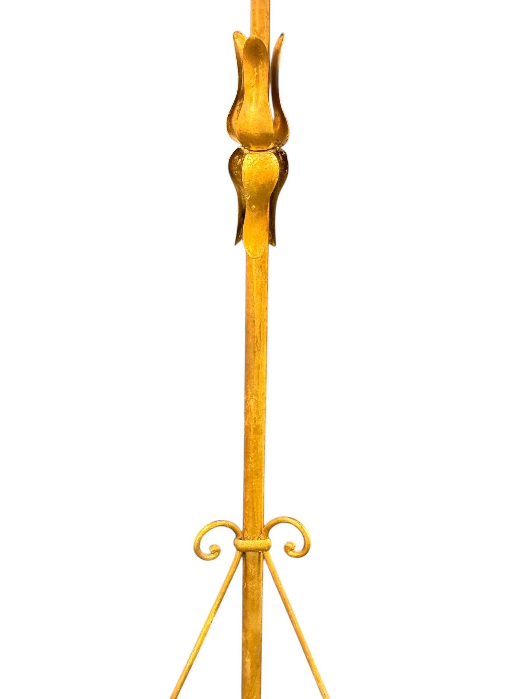 Mid-Century Modern Porte-manteau en fer forgé doré, Koegl Allemagne années 1960 en vente