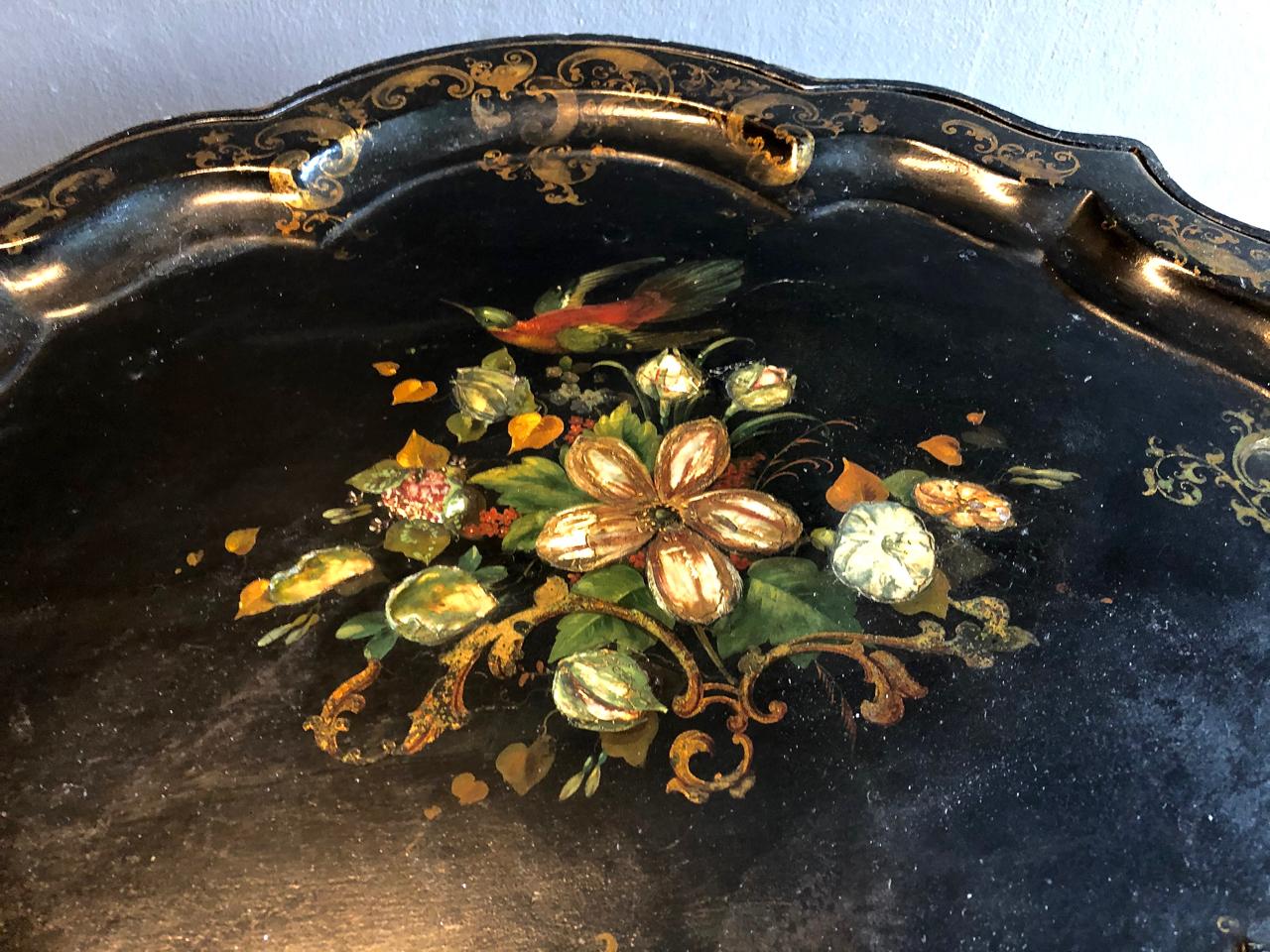 Regency Tole Tray Table, 19th Century