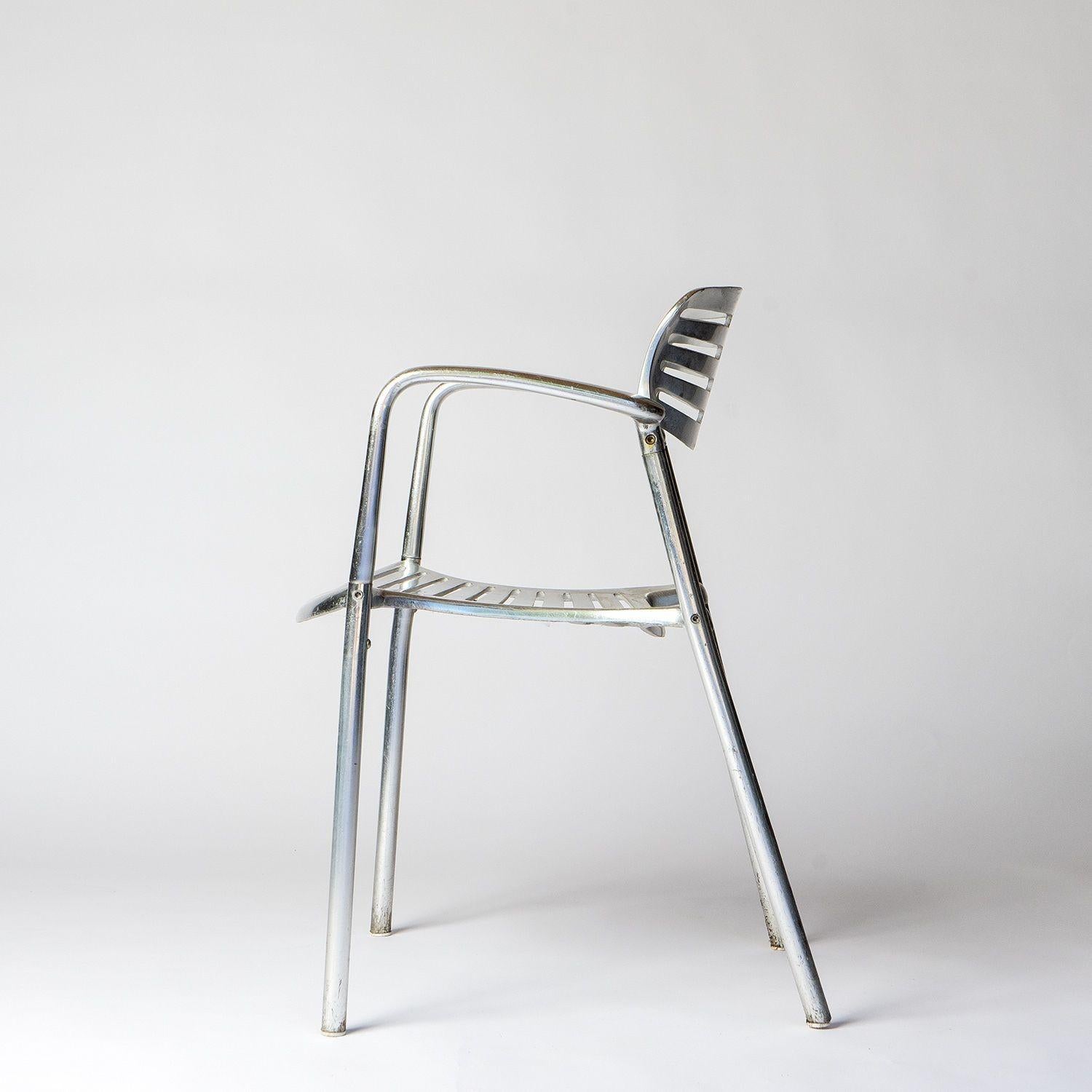 Aluminum 'Toledo' Indoor/Outdoor Chair by Jorge Pensi for Amat, 1980s