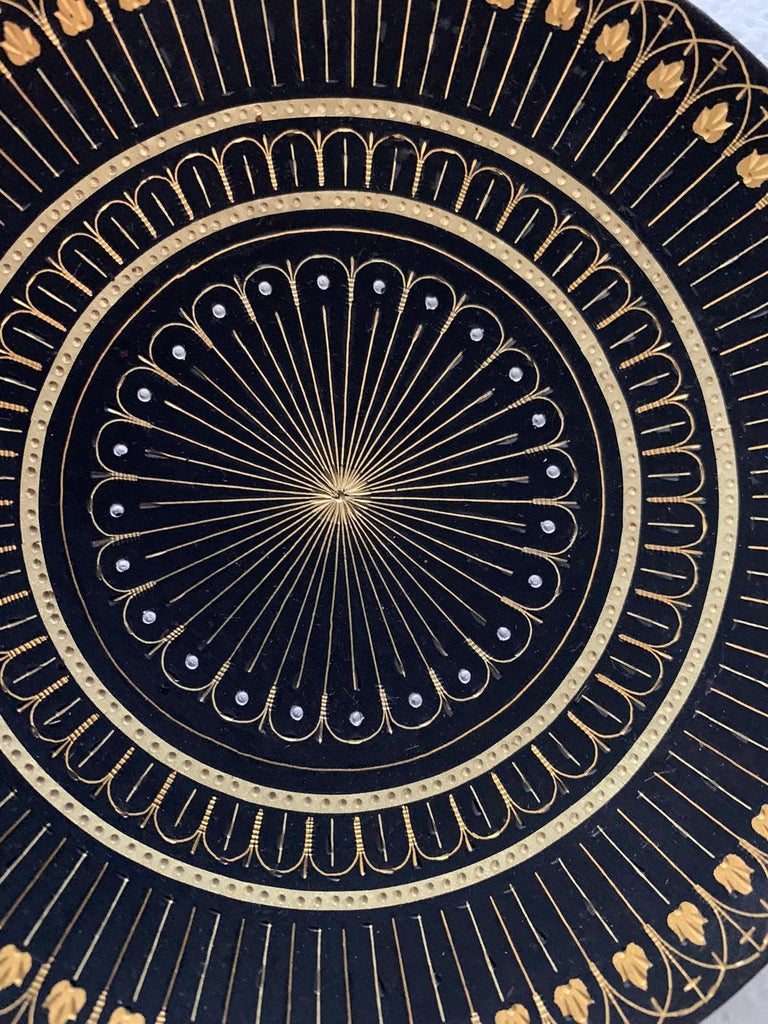 Toledo Plate "Damasquinado" Gold and Stell, 20th Century For Sale at