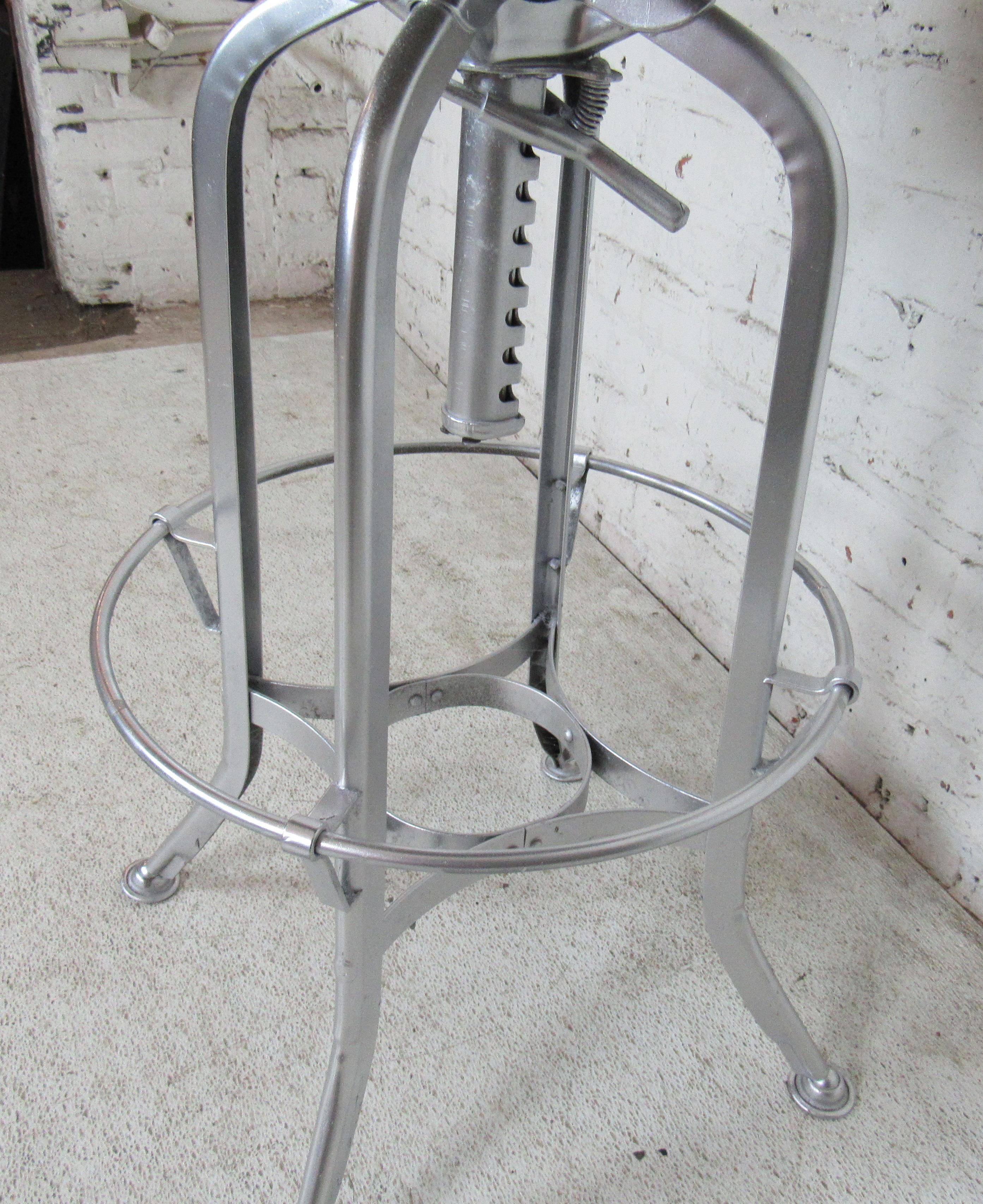 Metal Toledo Style Industrial Stool