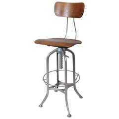 Retro Toledo Style Industrial Stool