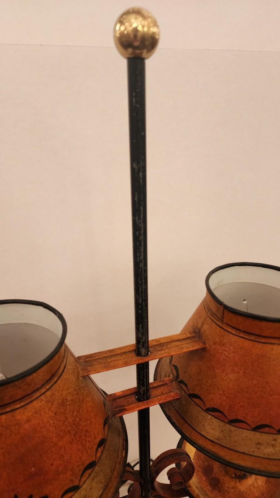 Lámpara Toleware estilo Bouillotte en venta 3