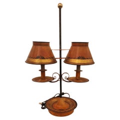 Lampe de style Bouillotte en faïence