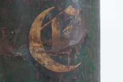 19thC English Toleware Tea Cannister Lamp