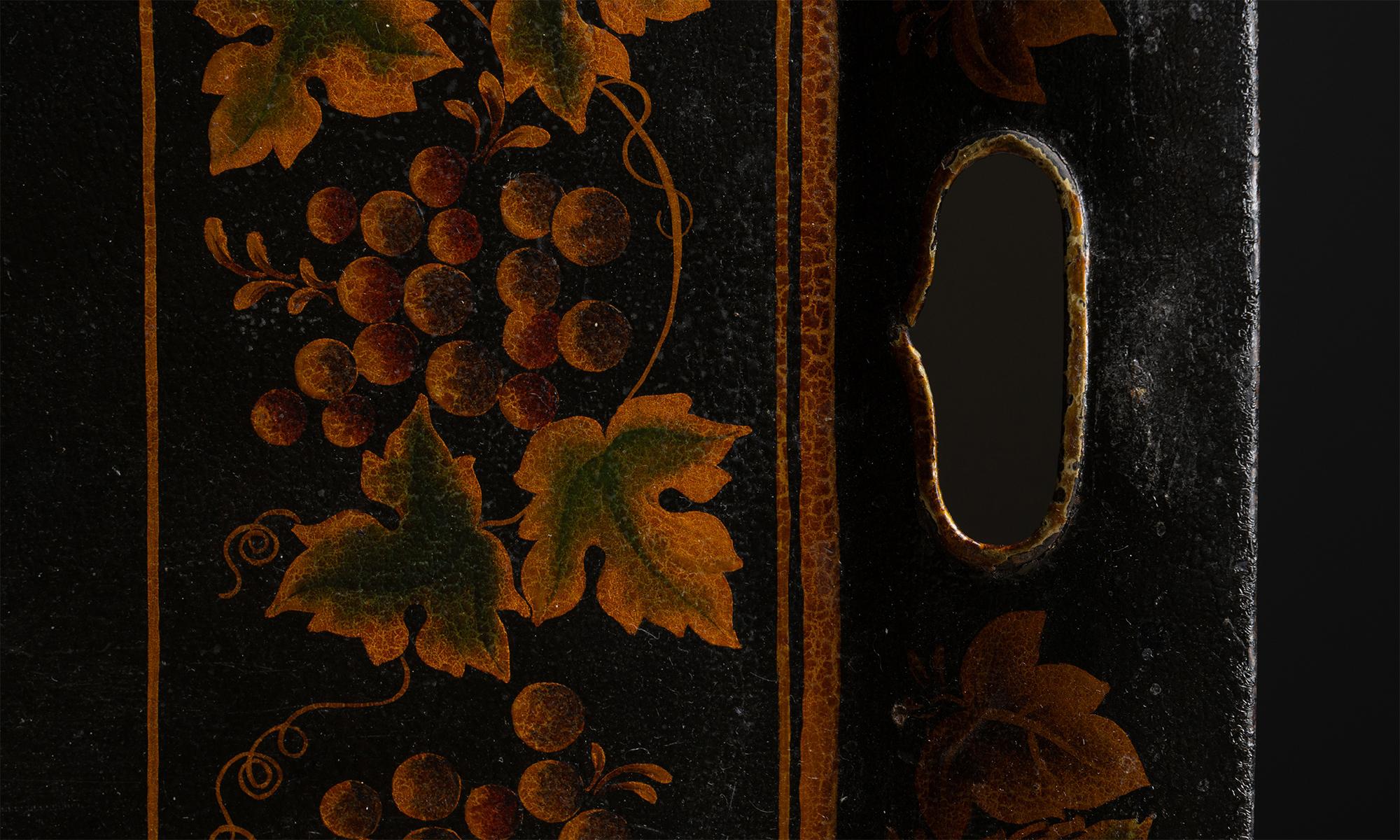 Hand-Painted Toleware Tray, England circa 1890