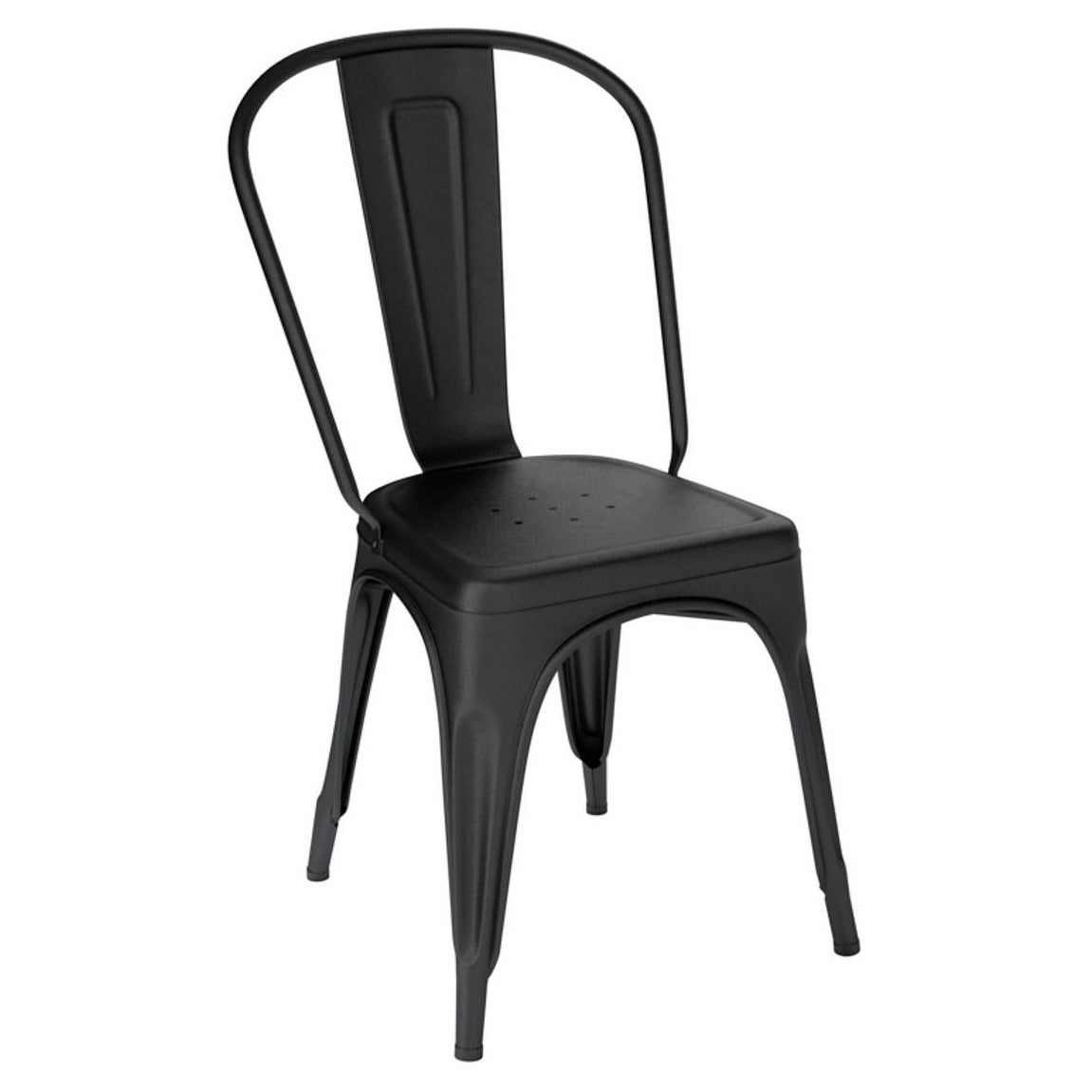 Tolix A Chair Indoor Painted in Black