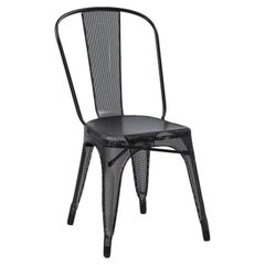 Tolix A Chair Perforated Outdoor Painted in Black