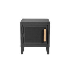 Tolix B1 H45 Locker Perforated Indoor Painted with Wood in Graphite