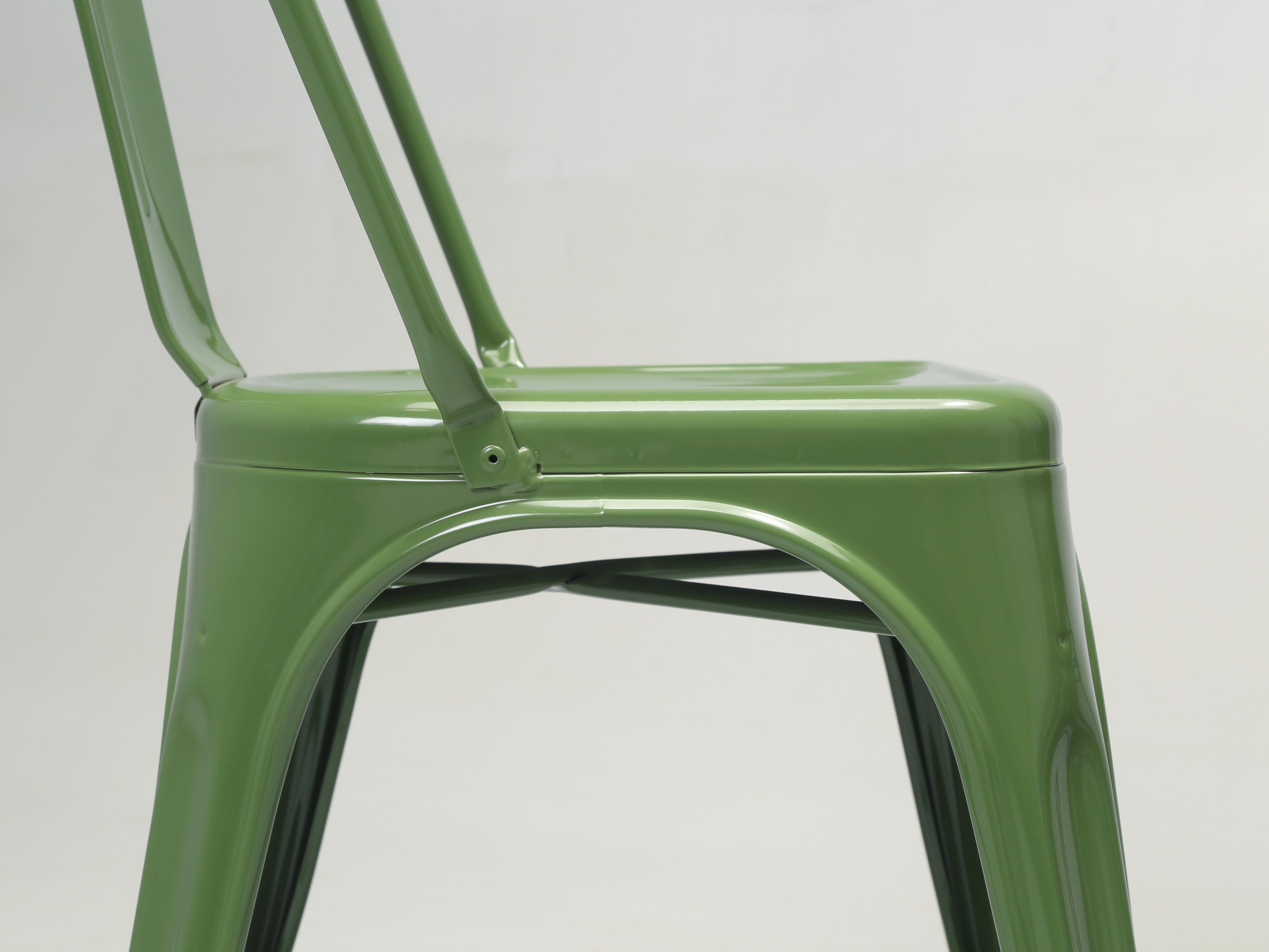 Tolix Fern Green Original Made in France - Set of (8) Hundreds More Available 2
