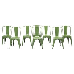 Tolix Fern Green Original Made in France - Set of (8) Hundreds More Available