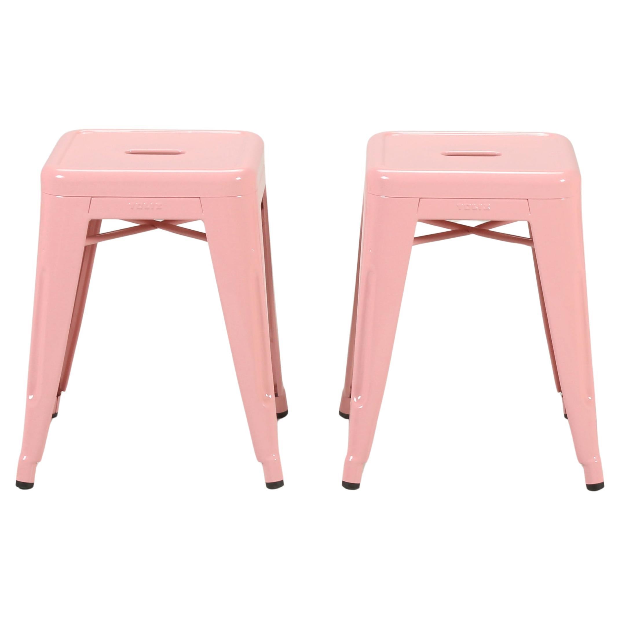 Tolix French Made Stacking Stools, Set of (2) Over (1000) Pieces in Stock For Sale