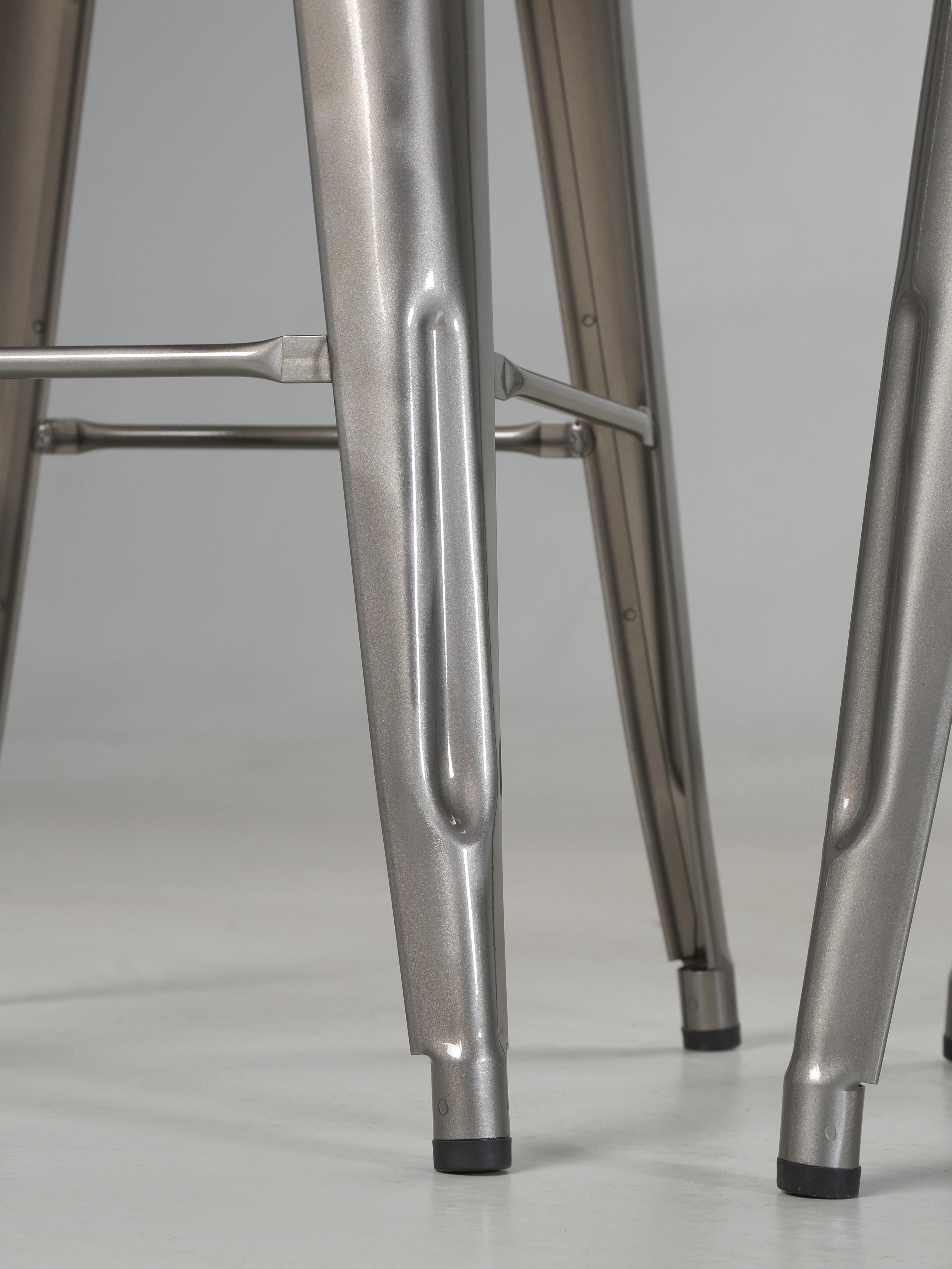 Tolix Set of (6) Bar Height Stools Made in French Also Counter Height Available For Sale 1