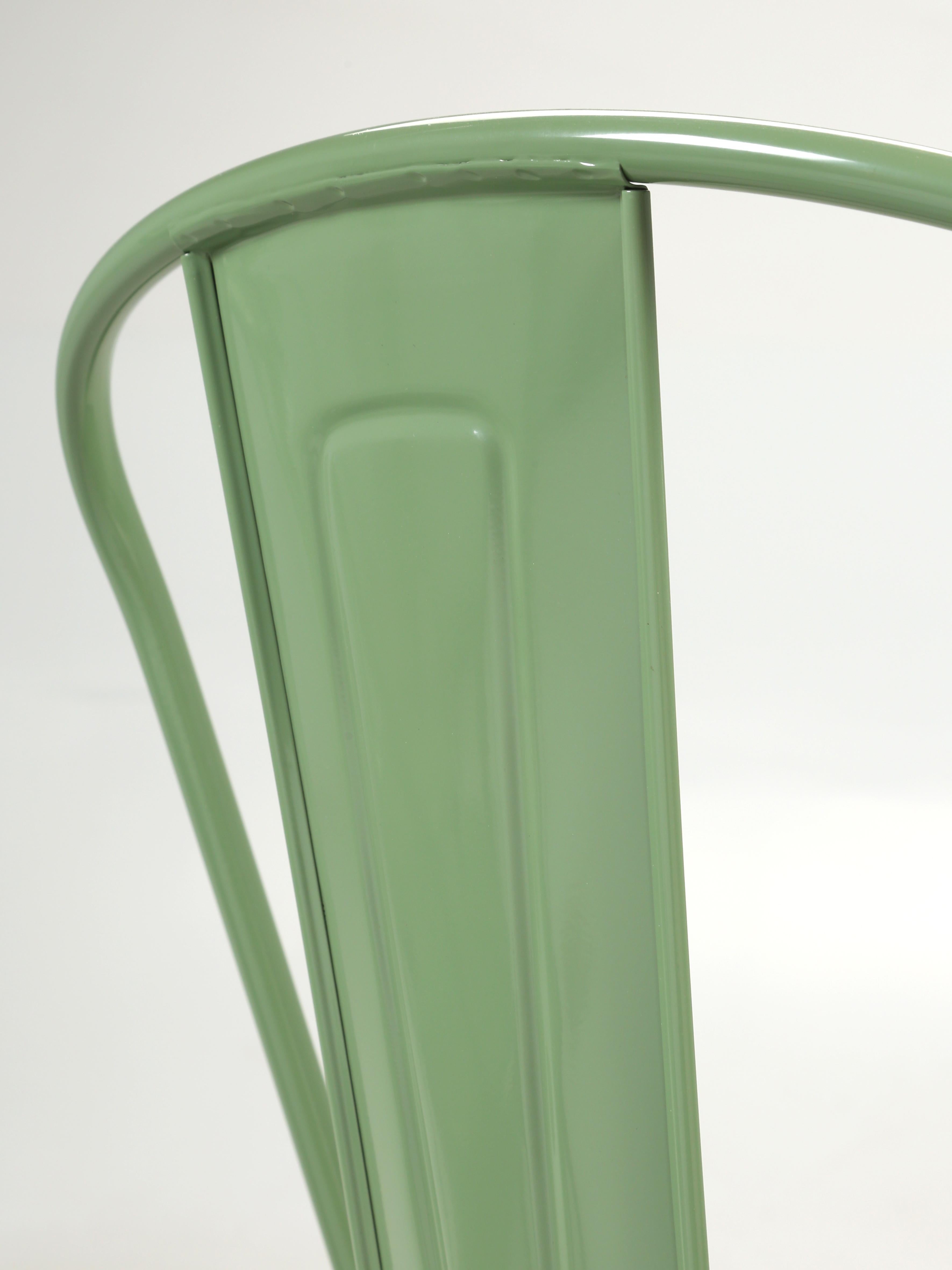Contemporary Tolix Steel Stacking Chairs Set '6' French Hundred's Available Showroom Samples