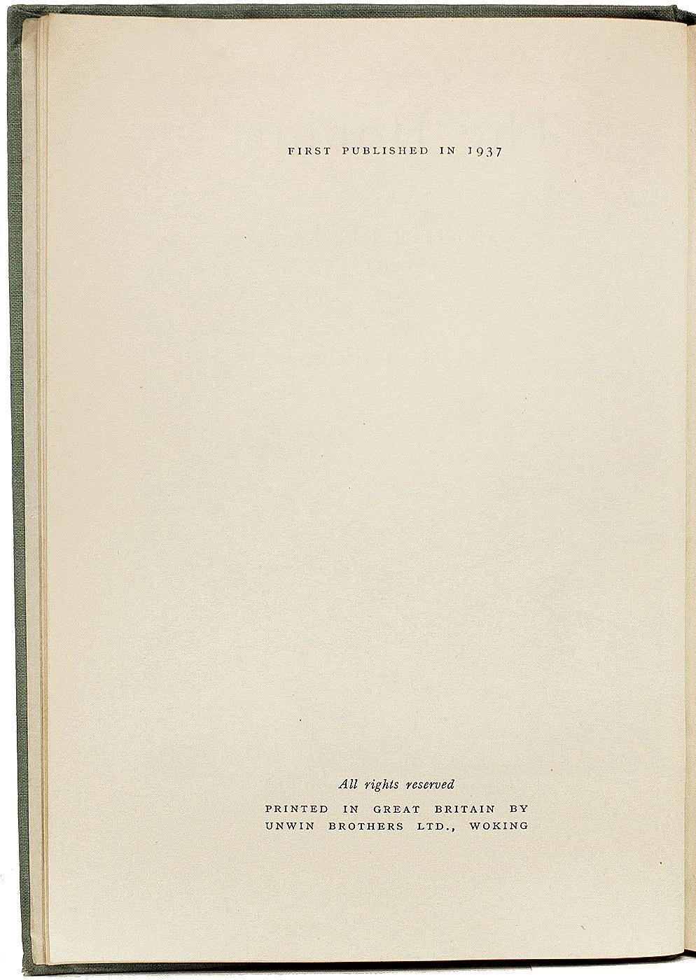 TOLKIEN, J. R. - The Hobbit - 1937 - FIRST EDITION - FIRST PRINTING! im Zustand „Gut“ im Angebot in Hillsborough, NJ