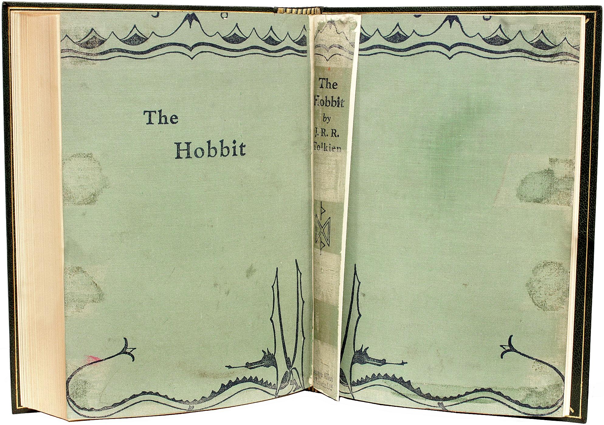 Mid-20th Century TOLKIEN. The Hobbit. 1937 - 1st ED 2nd IMPRESSION - THE FIRST WITH COLOR PLATES! For Sale
