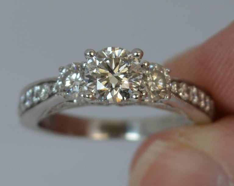 Tolkowsky 3 cheap stone ring