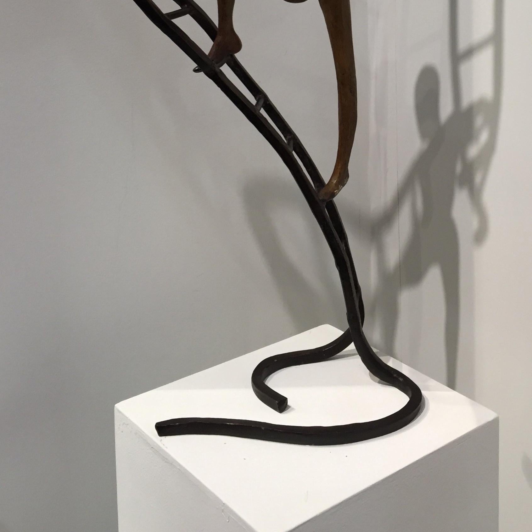 Choices Dynamic Bronze Ladder Energetic Tolla InbarSculpture 3