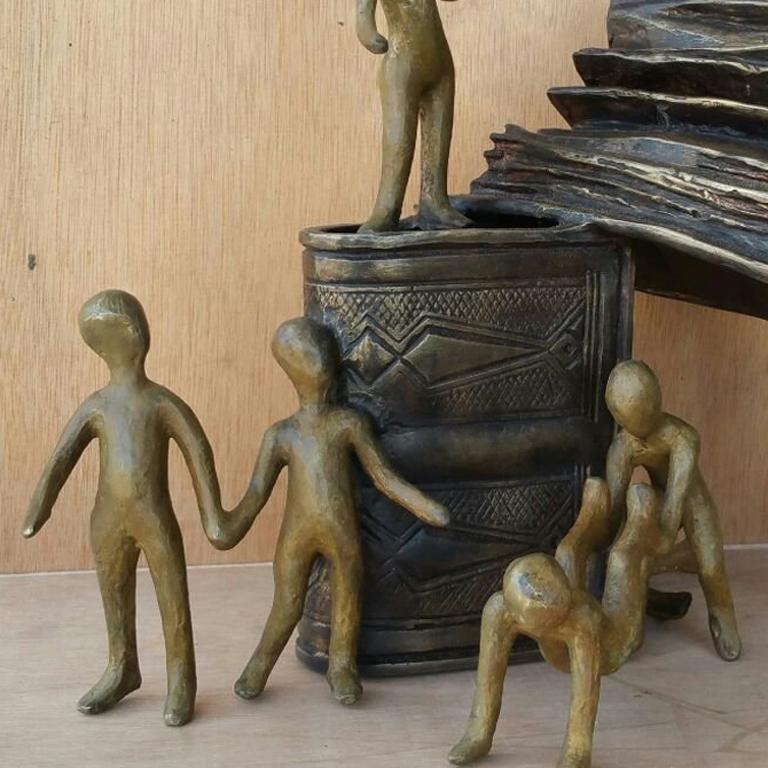 Happy Books - Sculpture by Tolla Inbar